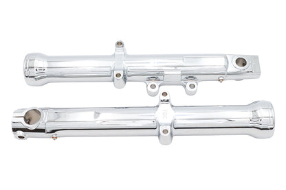 V-Twin Factory Sample 39mm Chrome Fork Sliders for Harley Davidson XL and FXD Models