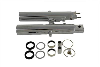 V-Twin 24-7270 Factory Sample Chrome Fork Slider Set