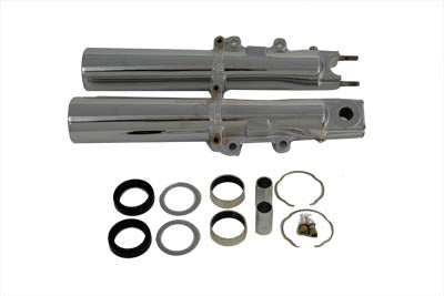 V-Twin 24-7270 Factory Sample Chrome Fork Slider Set