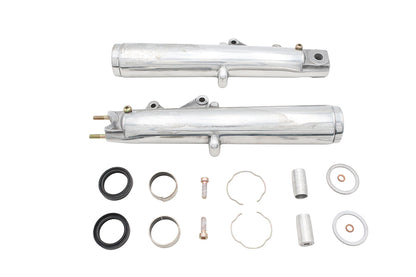 V-Twin Factory Sample 41mm Fork Slider Set Polished for Harley Davidson