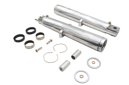 V-Twin Factory Sample 41mm Fork Slider Set Polished for Harley Davidson