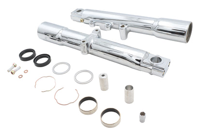 V-Twin 24-7273 Chrome Fork Slider Set for Harley-Davidson