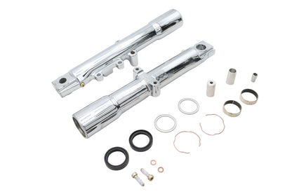 V-Twin 24-7273 Chrome Fork Slider Set for Harley-Davidson