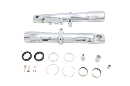 V-Twin 24-7273 Chrome Fork Slider Set for Harley-Davidson
