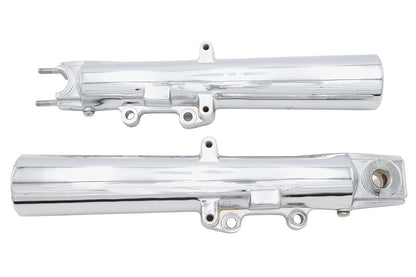 V-Twin Factory Sample Chrome Lower Fork Slider Set for Harley Davidson FLT Models