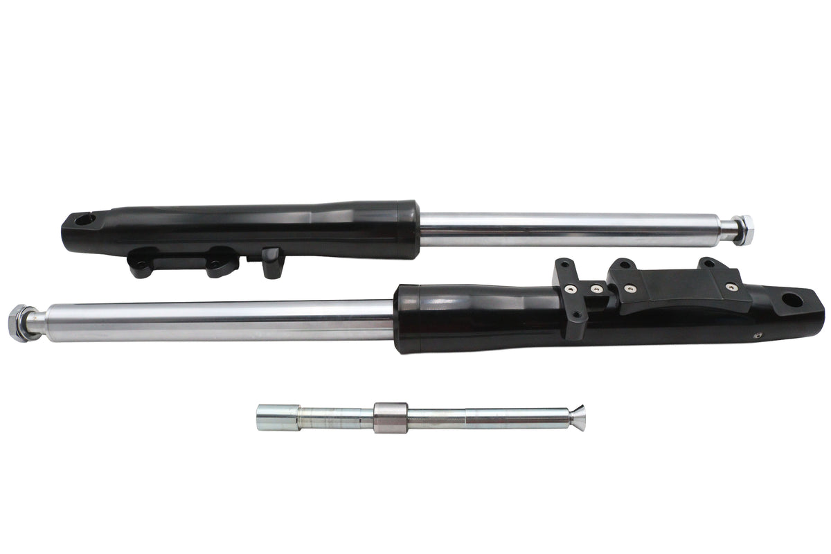 V-Twin 24-7278 Factory Sample Ultima 41mm Billet Fork Slider Assembly, 2-Inch