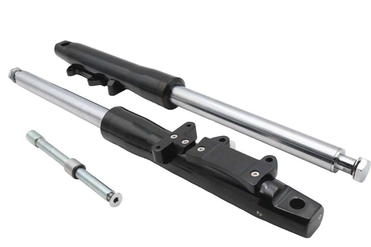 V-Twin 24-7278 Factory Sample Ultima 41mm Billet Fork Slider Assembly, 2-Inch
