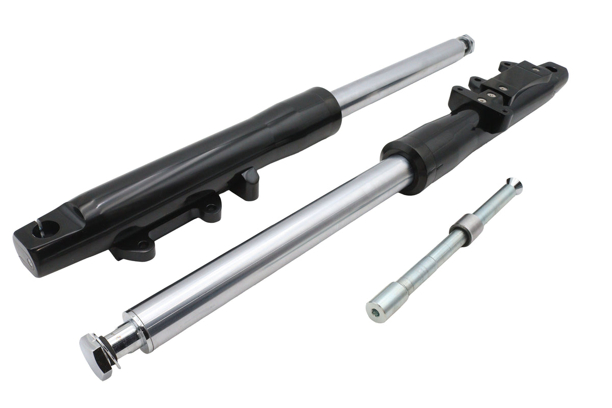V-Twin 24-7278 Factory Sample Ultima 41mm Billet Fork Slider Assembly, 2-Inch