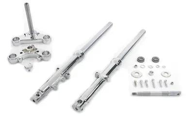V-Twin 39mm Fork Assembly with Chrome Sliders for Harley Davidson XL (2004-2008) by V-Twin