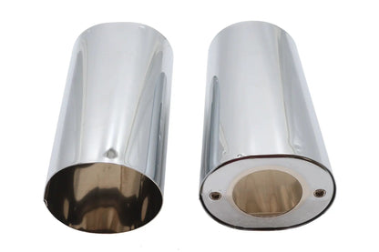 V-Twin Fork Slider Cover Chrome for Harley Davidson FLST - 24-9048 by V-Twin