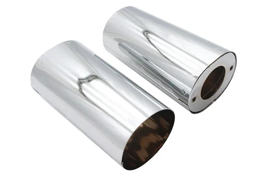 V-Twin Fork Slider Cover Chrome for Harley Davidson FLST - 24-9048 by V-Twin
