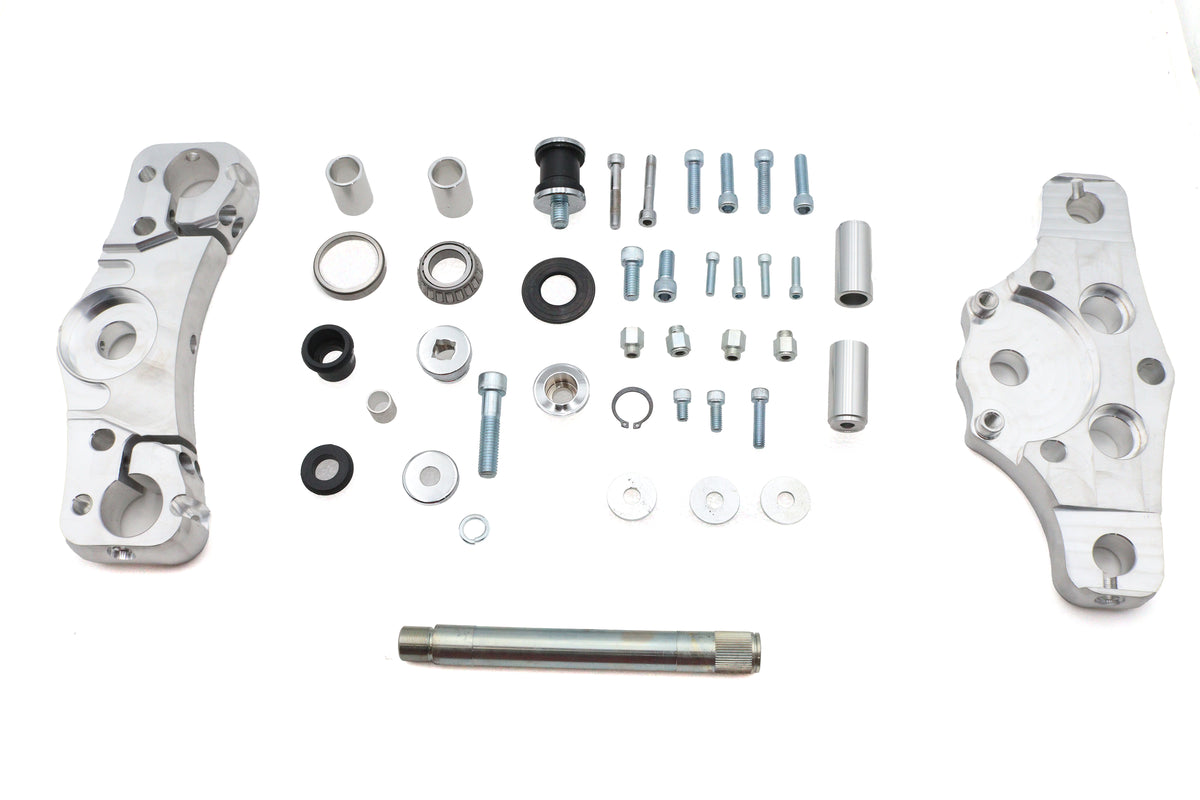 Ultima 6 Triple Tree Set for Harley Davidson FLT Models with 21 or 23 Inch Front Wheels