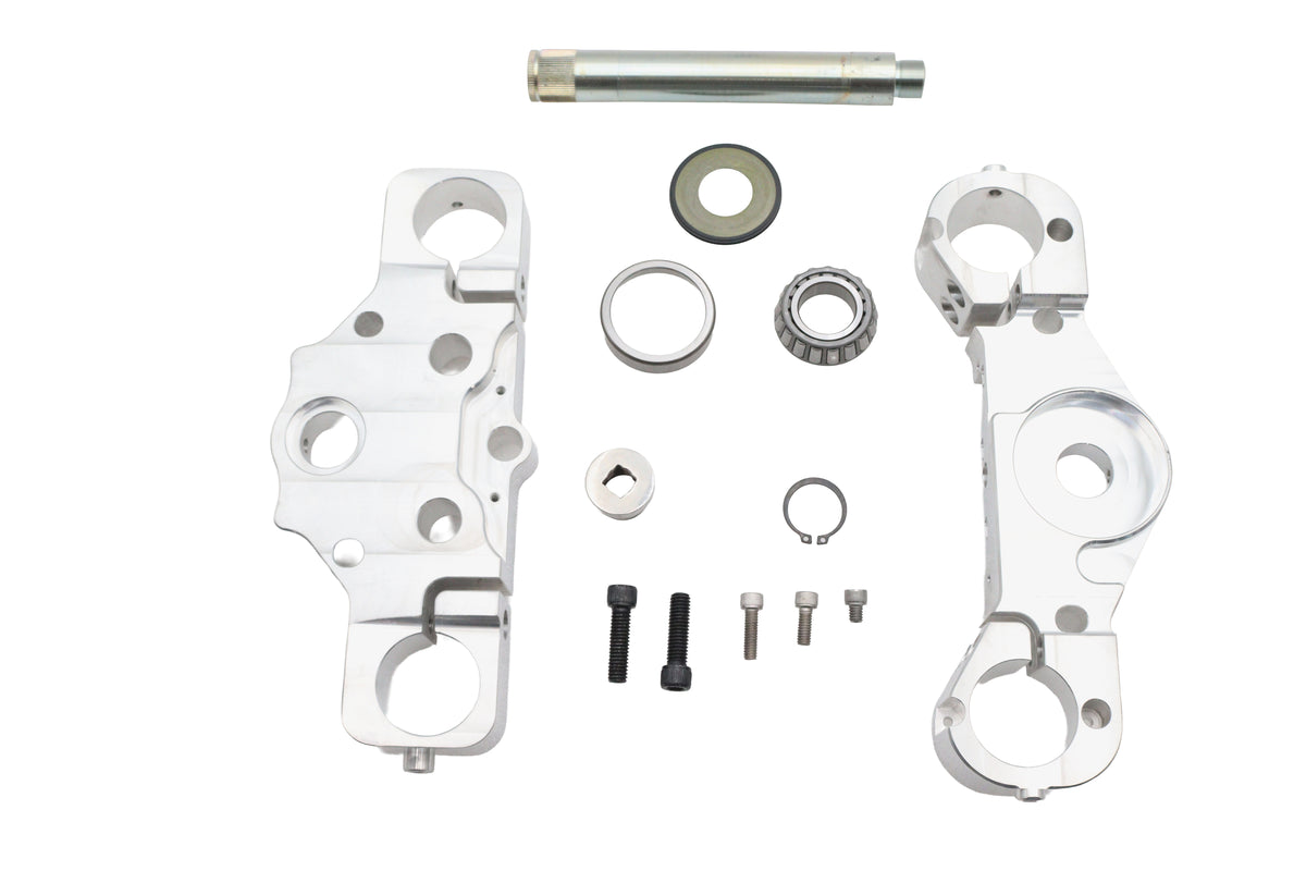 Ultima 29-106 Chrome 6° Triple Tree Set for Harley-Davidson FLT Models