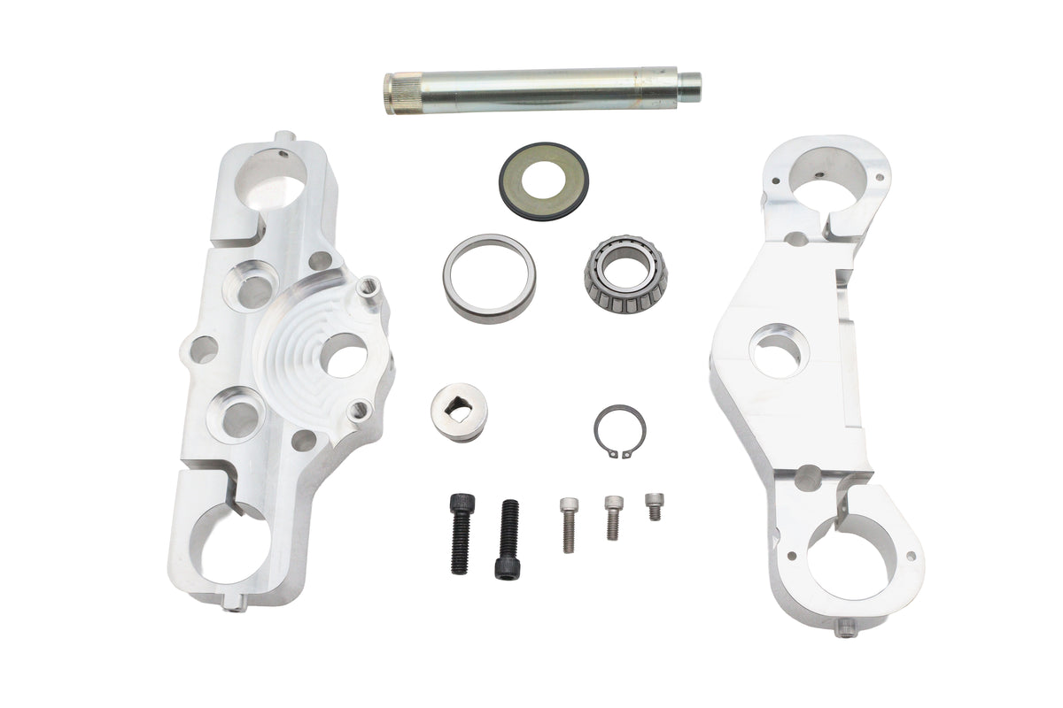 Ultima 29-106 Chrome 6° Triple Tree Set for Harley-Davidson FLT Models