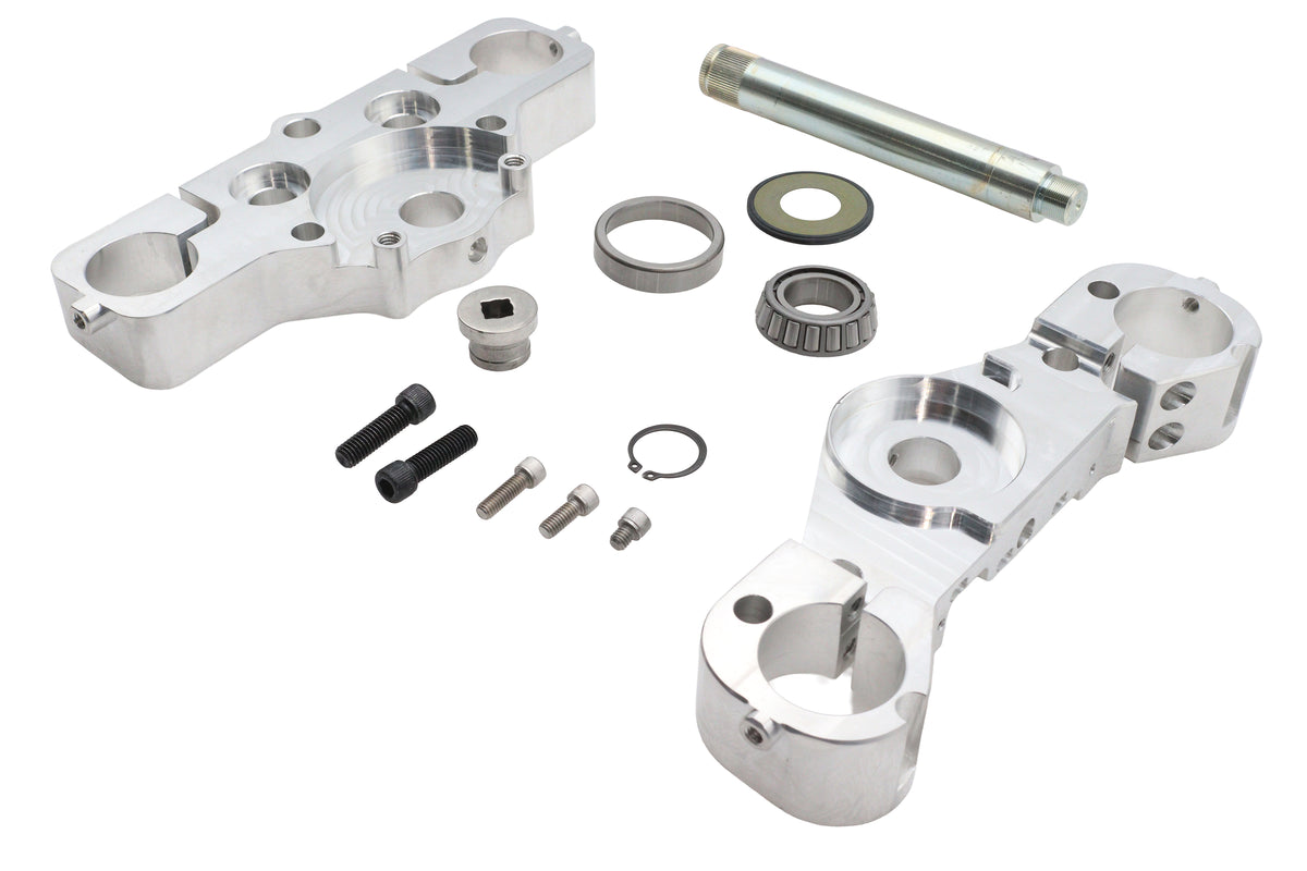 Ultima 29-106 Chrome 6° Triple Tree Set for Harley-Davidson FLT Models