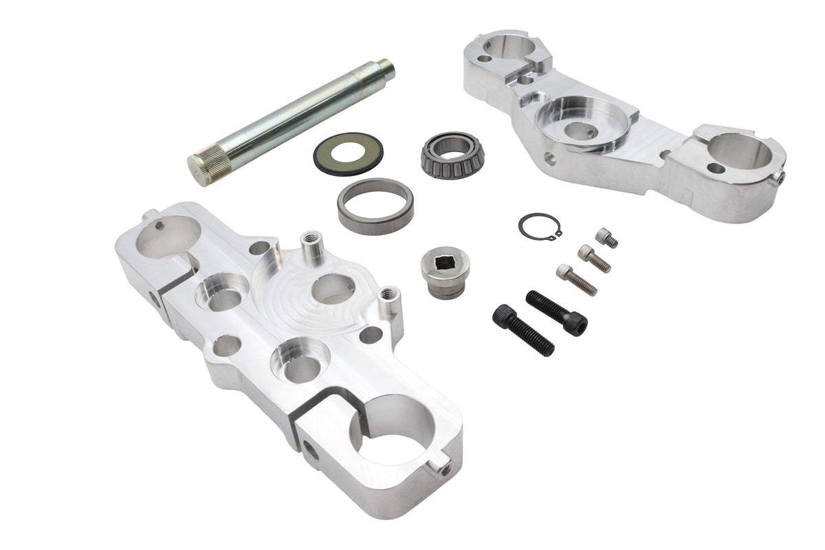 Ultima 29-106 Chrome 6° Triple Tree Set for Harley-Davidson FLT Models