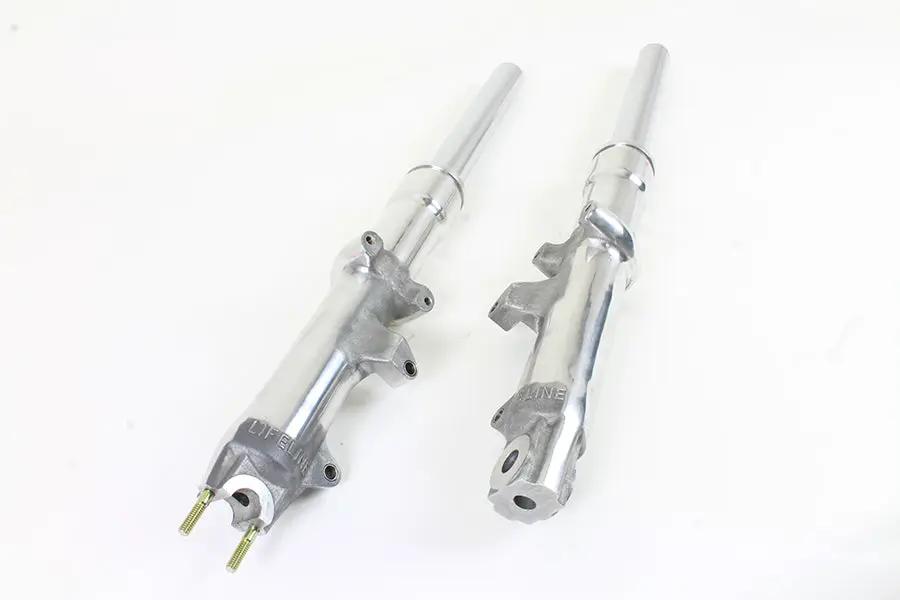 V-Twin FXWG Polished Lower Leg and 41mm Fork Tube Set for Harley Davidson FXWG (1980-1983) by V-Twin