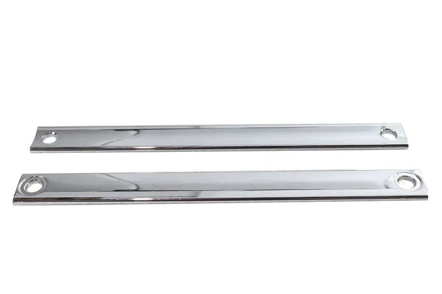 V-Twin Chrome Triple Tree Cover Trim Strip Set for Harley Davidson FLST Models by V-Twin