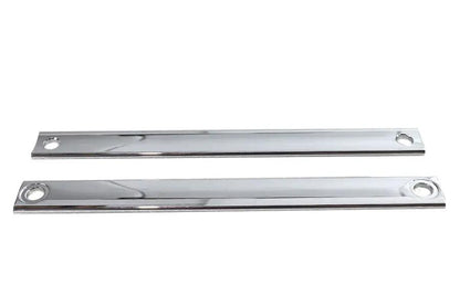 V-Twin Chrome Triple Tree Cover Trim Strip Set for Harley Davidson FLST Models by V-Twin