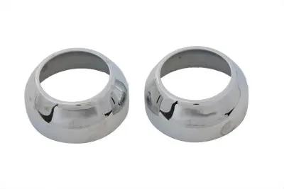 V-Twin 39mm Chrome Fork Boot Cover Set for Harley Davidson XL Models (1988-1997) by V-Twin