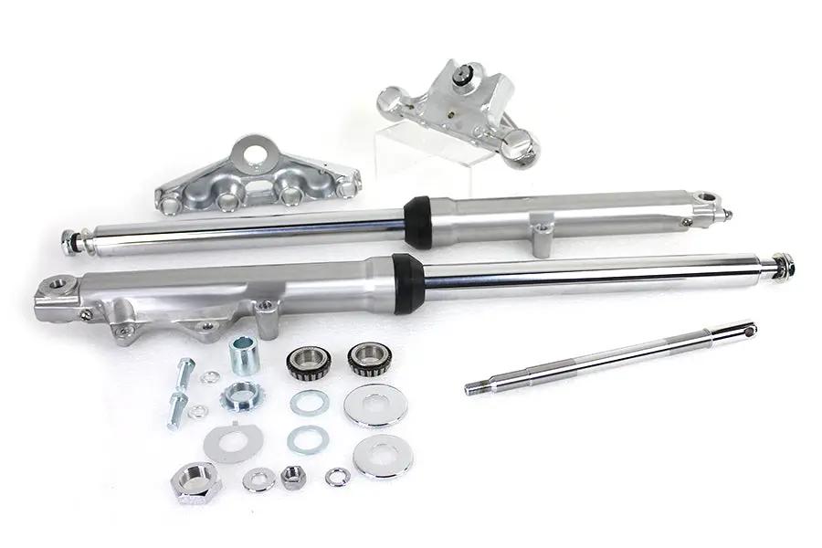 V-Twin 41mm Fork Assembly with Polished Sliders for FXST, FL, and FLST Models by V-Twin