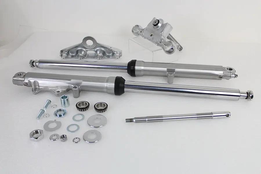 V-Twin 41mm Fork Assembly with Polished Sliders for FXST, FL, and FLST Models by V-Twin