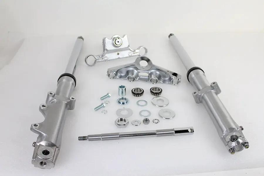 V-Twin 41mm Fork Assembly with Polished Sliders for FXST, FL, and FLST Models by V-Twin