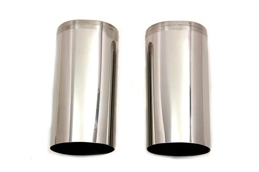 V-Twin Fork Slider Cover Set Stainless Steel for Harley Davidson FLH 1949-1958 by V-Twin