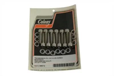 Colony Oil Pan Mount Kit Allen Type Chrome for Harley Davidson FLT 2007 by Colony