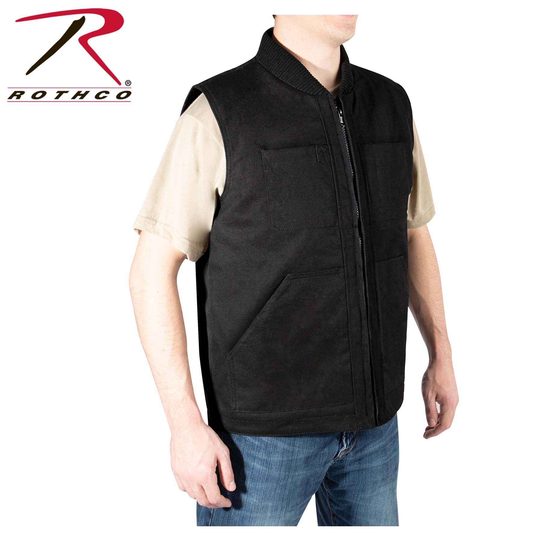 Rothco Concealed Carry Backwoods Canvas Vest Size XL