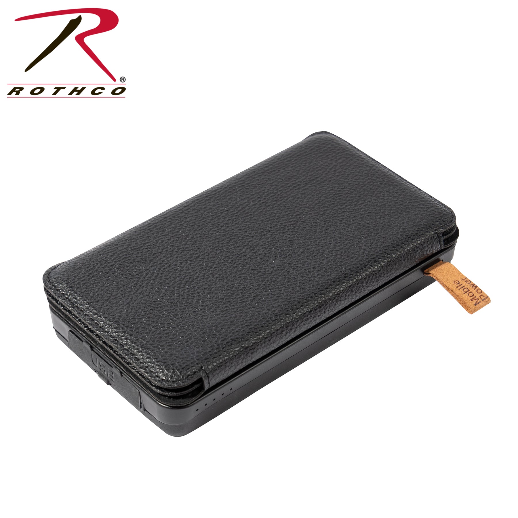 Rothco Folding Solar Panel with Power Bank – Portable Solar Charger with USB and LED Light