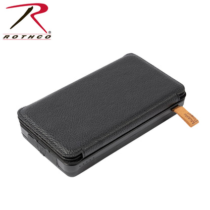 Rothco Folding Solar Panel with Power Bank – Portable Solar Charger with USB and LED Light