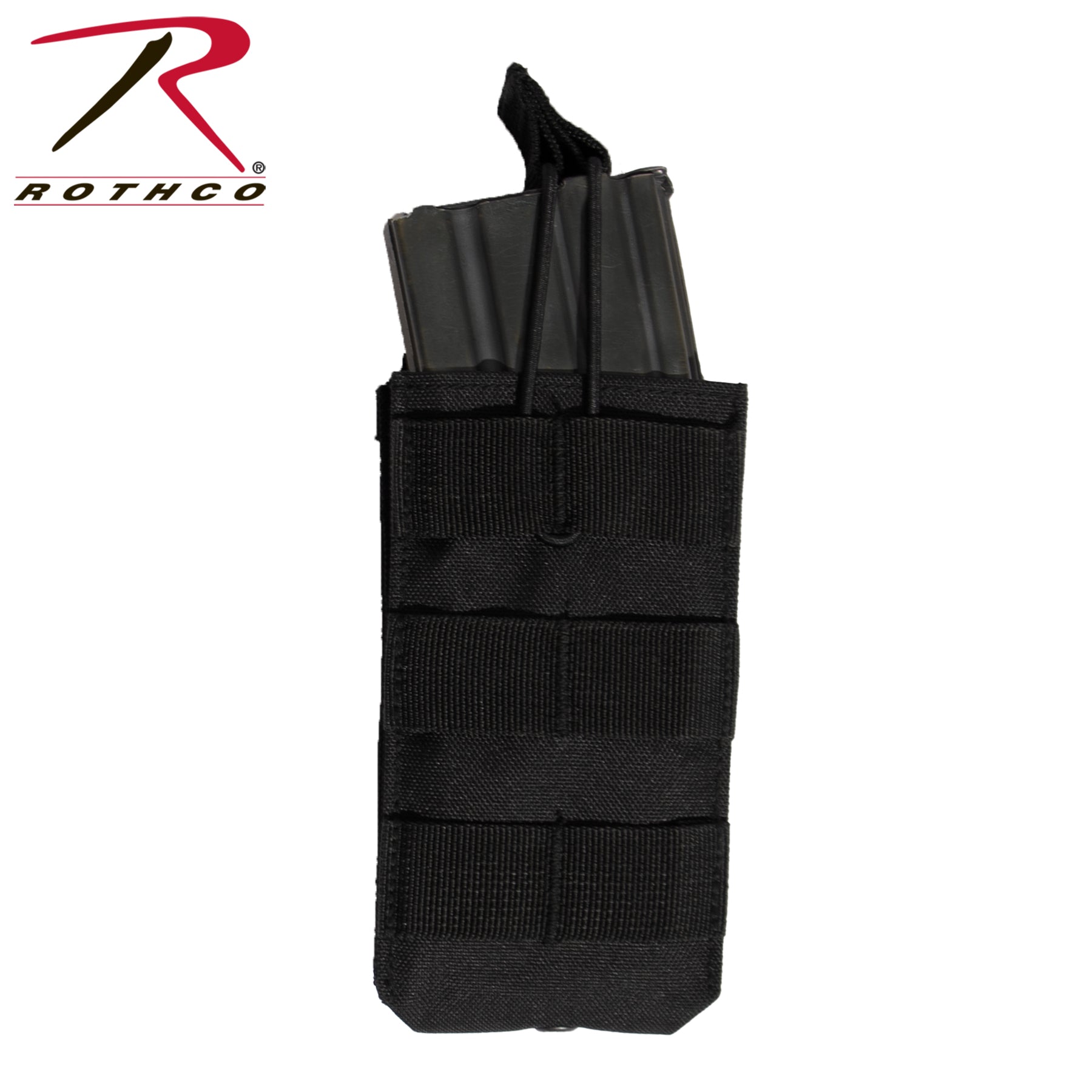 Rothco MOLLE Open Top Single Mag Pouch Black - Part Number 31002