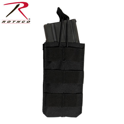 Rothco MOLLE Open Top Single Mag Pouch Black - Part Number 31002