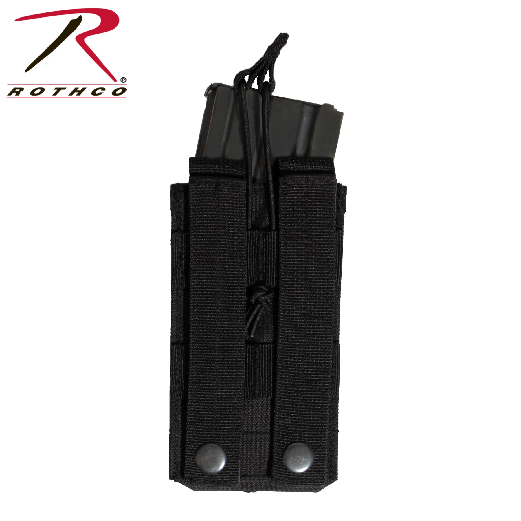 Rothco MOLLE Open Top Single Mag Pouch Black - Part Number 31002