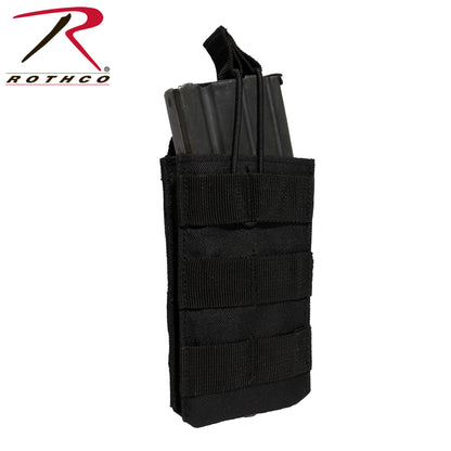 Rothco MOLLE Open Top Single Mag Pouch Black - Part Number 31002