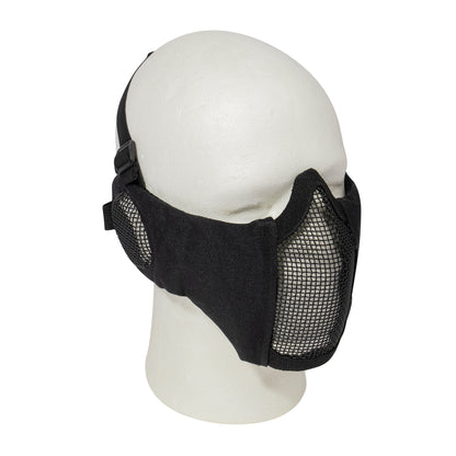 Rothco Steel Half Face Mask with Ear Guard - Black (Part Number 10857)