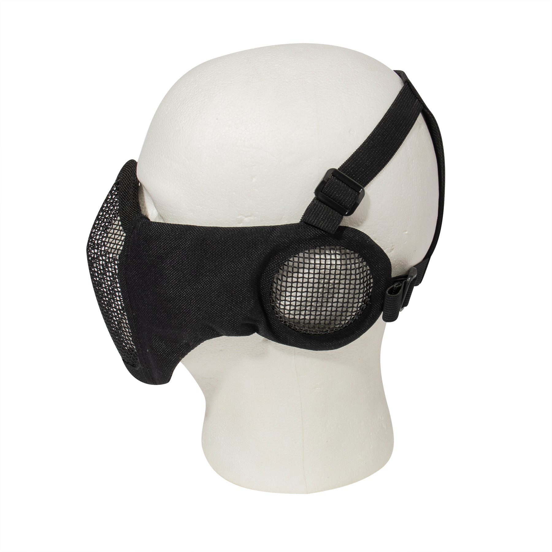 Rothco Steel Half Face Mask with Ear Guard - Black (Part Number 10857)