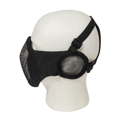 Rothco Steel Half Face Mask with Ear Guard - Black (Part Number 10857)