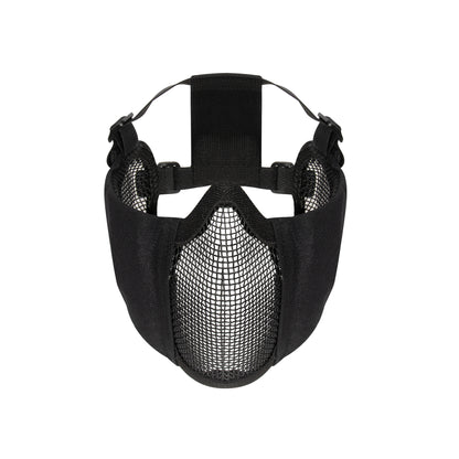 Rothco Steel Half Face Mask with Ear Guard - Black (Part Number 10857)