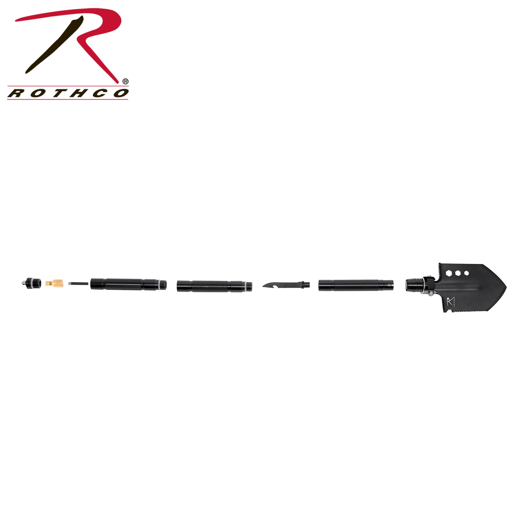Rothco 8-in-1 Multi-Tool Survival Shovel with Stainless Steel Construction