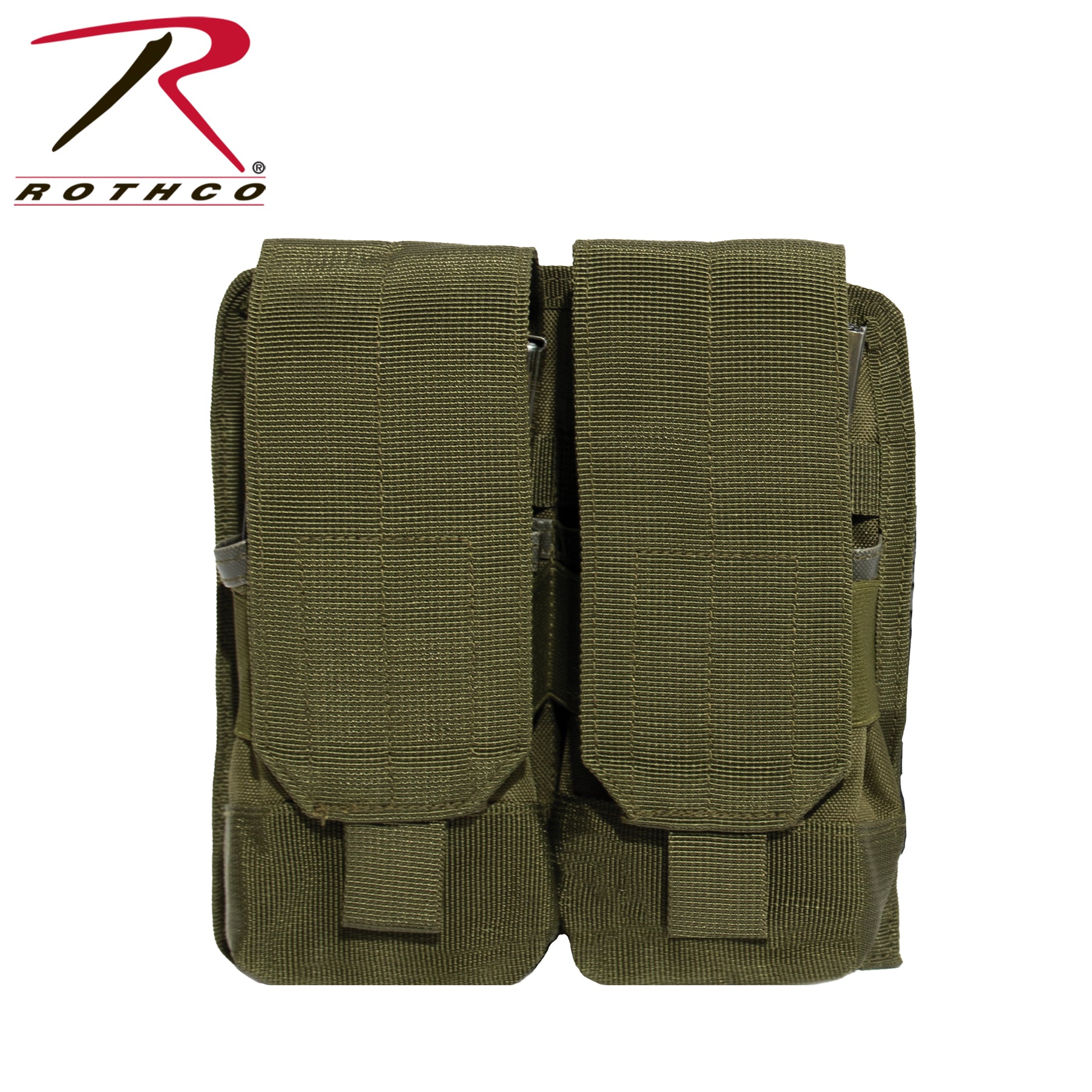 Rothco MOLLE Universal Double Rifle Mag Pouch - Olive Drab, Part Number 51003-OD