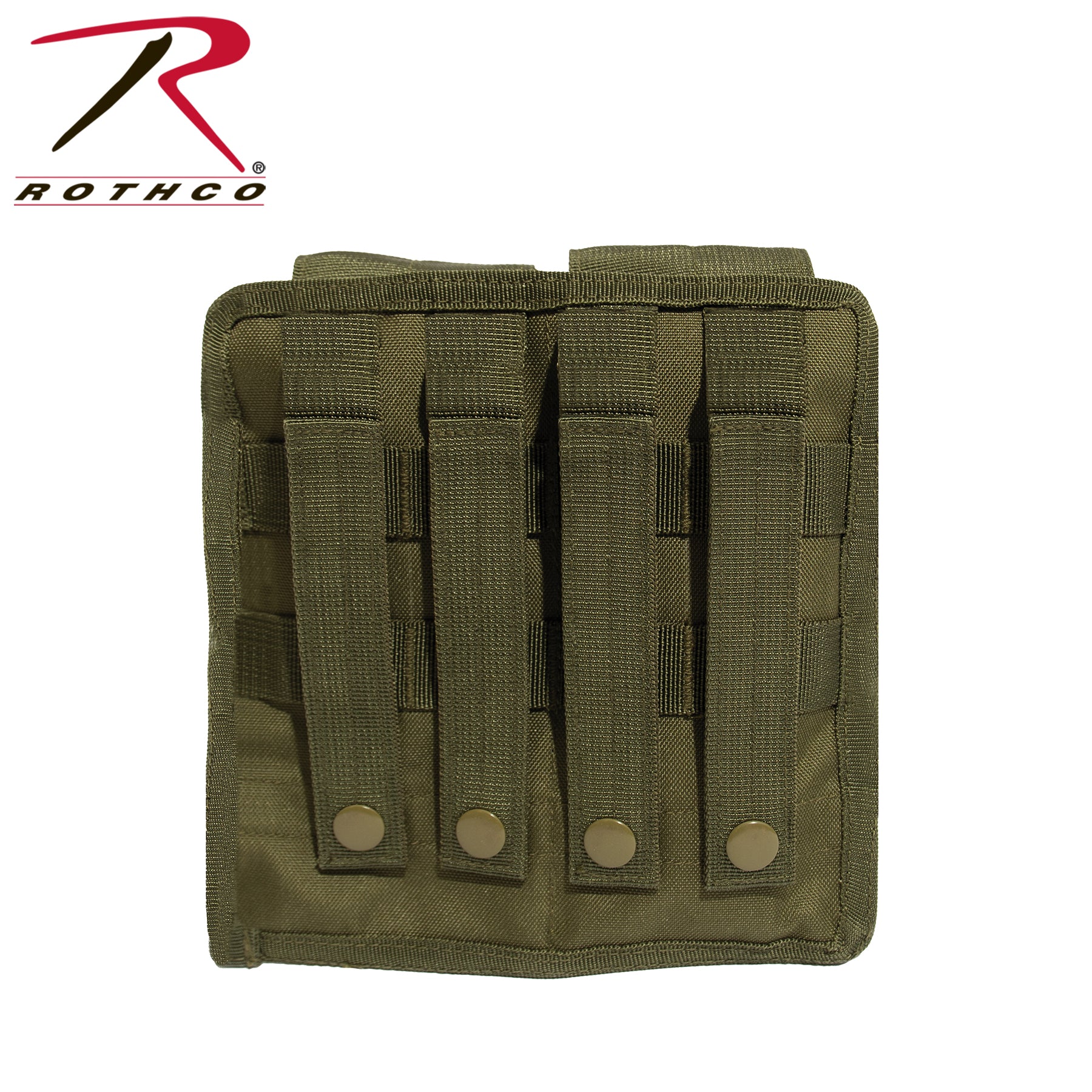 Rothco MOLLE Universal Double Rifle Mag Pouch - Olive Drab, Part Number 51003-OD
