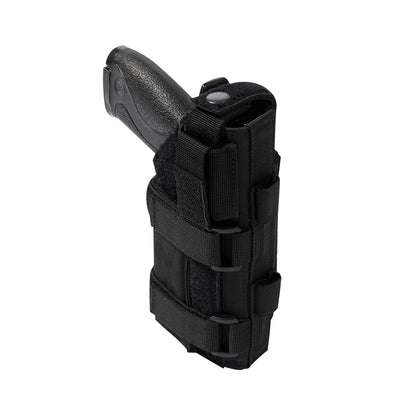 Rothco Low Profile MOLLE Pistol Holster in Black – Adjustable & Compatible with Tactical Gear