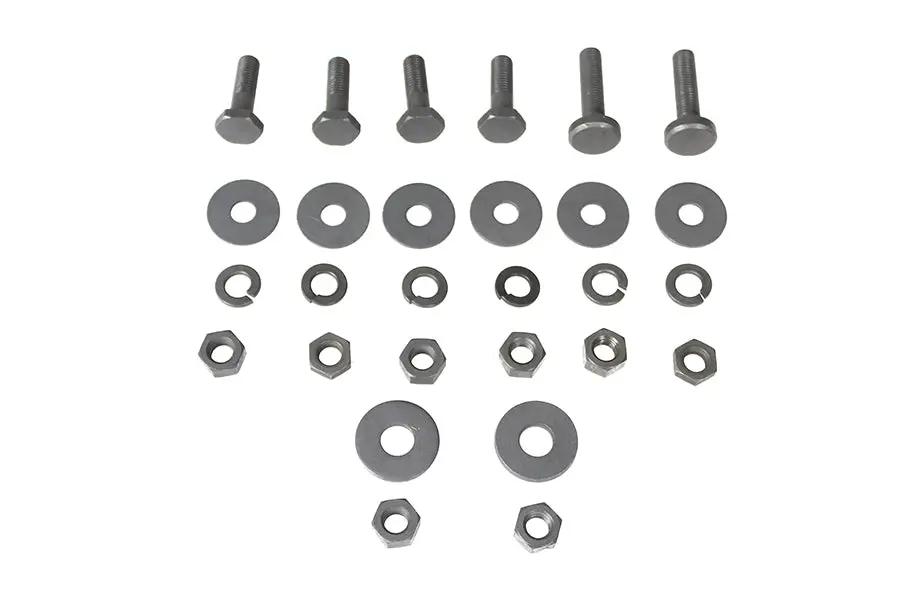 Colony Parkerized Rear Fender Frame Clamp Bolt Kit for Harley Davidson U Models by Colony