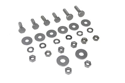 Colony Parkerized Rear Fender Frame Clamp Bolt Kit for Harley Davidson U Models by Colony