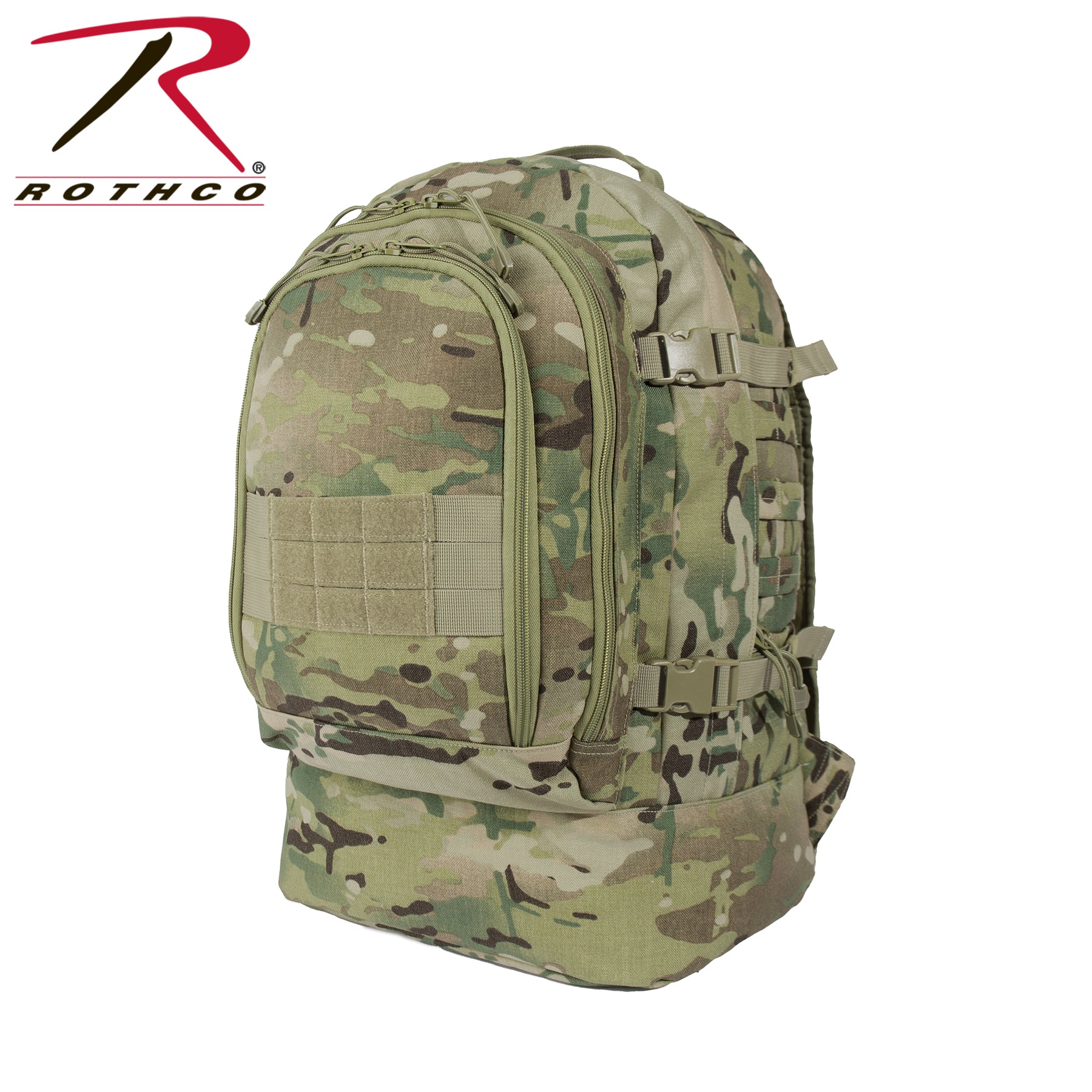 Rothco Skirmish 3 Day Assault Backpack MultiCam - Tactical Military Pack with Multiple Compartments