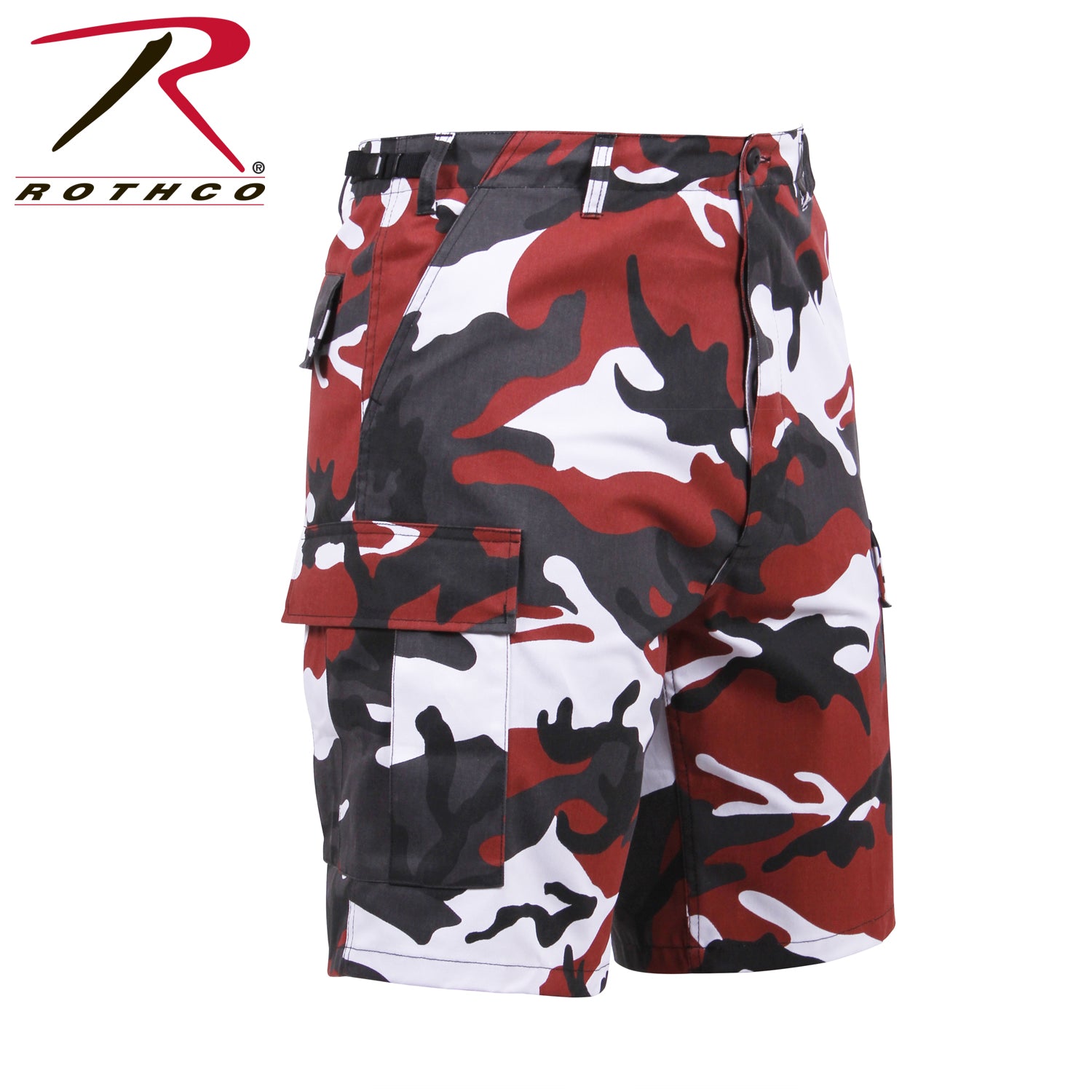 Rothco Camo BDU Shorts Red Camo Size 4XL – Tactical Cargo Shorts for Men