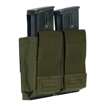Rothco MOLLE Double Pistol Mag Pouch with Inserts - Olive Drab, Part 51001-OD