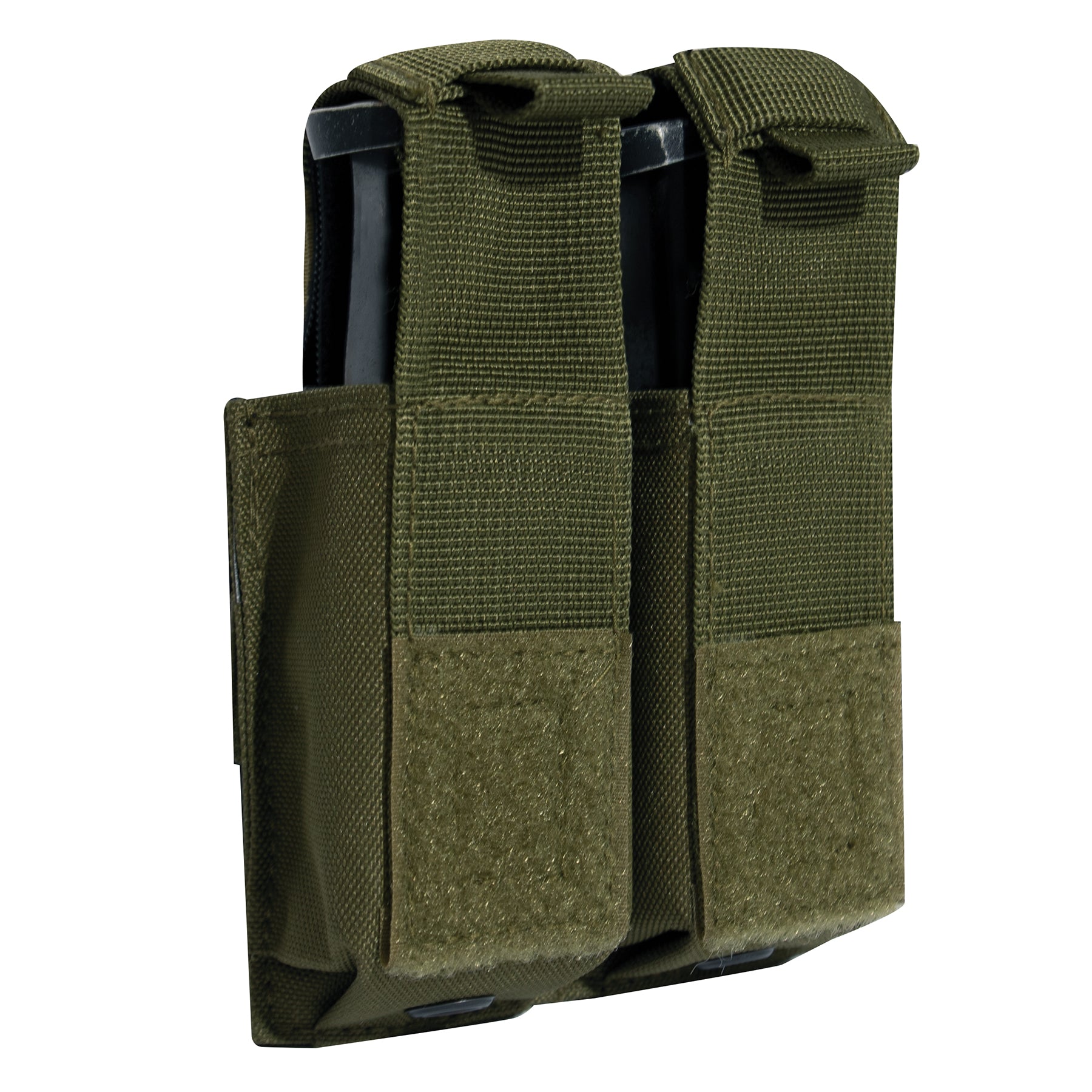 Rothco MOLLE Double Pistol Mag Pouch with Inserts - Olive Drab, Part 51001-OD